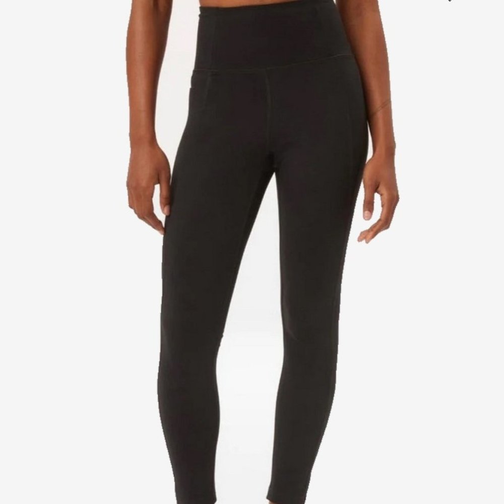 Girlfriend Collective Full-Length Black Compressive Leggings - Size M - …